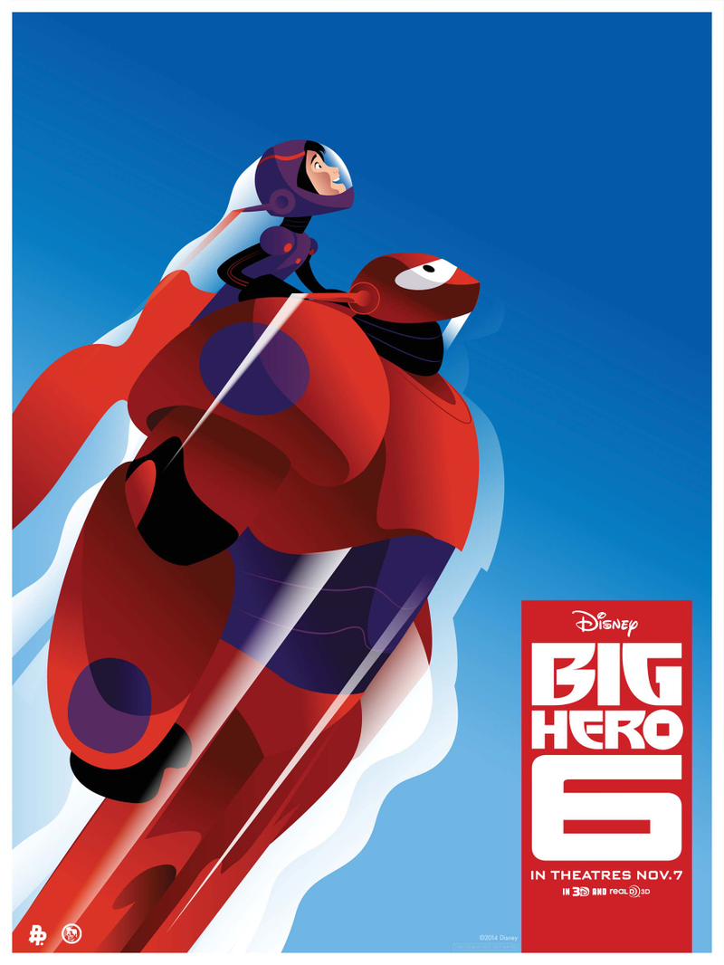 Illustration for article titled Baymax is the star in these gorgeous Big Hero 6 posters